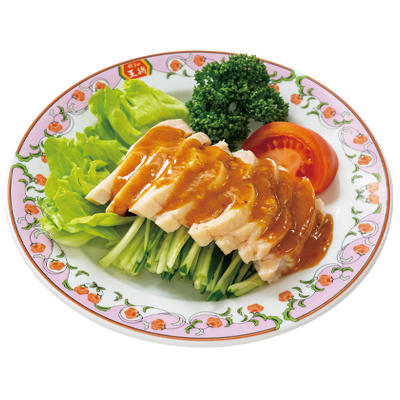 Steamed Chicken with sesame sauce